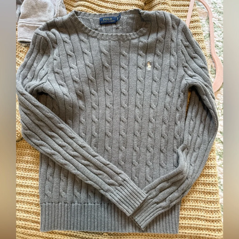 Ralph Lauren Gray Cable Knit Sweater - Picture 5 of 5